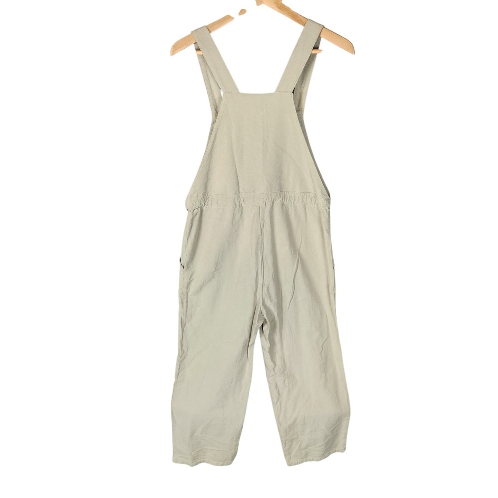 Rhythm Jumpsuit Women's XS  Sage Green Linen Blend Verona Drawstring Wide-Leg - Picture 2 of 7